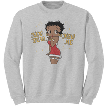 Load image into Gallery viewer, Betty_Boop_Sweatshirt_New_Year_Sweatshi_Ash_Mockup.png
