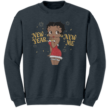 Load image into Gallery viewer, Betty_Boop_Sweatshirt_New_Year_Sweatshi_Dark_Heather_Mockup.png

