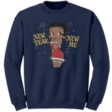Load image into Gallery viewer, Betty_Boop_Sweatshirt_New_Year_Sweatshi_Navy_Mockup.png
