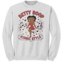Load image into Gallery viewer, Betty_Boop_Sweatshirt_Womens_Cotton_Mu_White_Mockup.png
