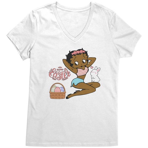 Betty_Boop_Vneck_Shirt_Easter_Shirt_Ea_Bright_White_Mockup.png