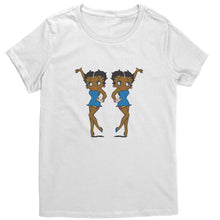 Load image into Gallery viewer, Betty Boop | Afro Girl | Melanin | Betty Boop Merchandise - District Womens Crew Neck
