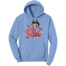 Load image into Gallery viewer, Betty_Boop_with_Heart_Hoodie_Valentines_Light_Blue_Front_Mockup.png_15292923
