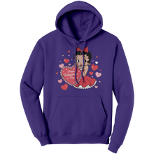 Load image into Gallery viewer, Betty_Boop_with_Heart_Hoodie_Valentines_Purple_Front_Mockup.png_15292926
