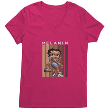 Load image into Gallery viewer, Betty I&#39;m Melanin - V-Neck T-Shirt
