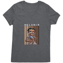Load image into Gallery viewer, Betty I&#39;m Melanin - V-Neck T-Shirt
