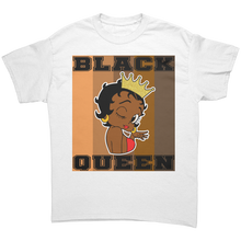 Load image into Gallery viewer, Black_Queen_Shirt_for_Women_Melanin_T-S_White_Front_Mockup.png
