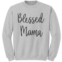 Load image into Gallery viewer, Blessed_Mom_Sweatshirt_Mama_Sweatshirt_Ash_Mockup.png
