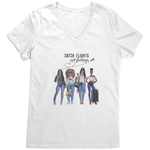 Load image into Gallery viewer, CATCHING FLIGHTS NOT FEELINGS NO. 5 | TRAVEL THE WORLD | T-SHIRT FOR HER | GIRLS TRIP new

