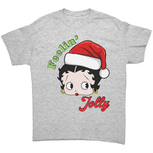 Load image into Gallery viewer, Christmas Betty Boop Shirt Christmas Shirt Feeling Jolly Shirt Christmas Gifts Cute Betty Boop Womens Shirt Betty Boop Tshirt Gift Fort Her
