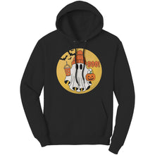 Load image into Gallery viewer, Comfort Colors Halloween Ghost Hoodie, Halloween Hoodie, Halloween Gift, Halloween Pumpkin Hoodie, Ghost Design Womens Hoodie Gift For Her
