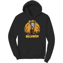 Load image into Gallery viewer, Comfort Colors Happy Halloween Hoodie, Retro Halloween Hoodie, Spooky Season Hoodie, Unisex Halloween Gift For Her, Womens Halloween Hoodie
