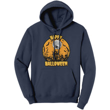 Load image into Gallery viewer, Comfort Colors Happy Halloween Hoodie, Retro Halloween Hoodie, Spooky Season Hoodie, Unisex Halloween Gift For Her, Womens Halloween Hoodie
