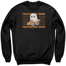 Load image into Gallery viewer, Comfort Colors Traveling Boo Sweatshirt, Cute Halloween Sweatshirt Spooky Season Sweatshirt, Funny Halloween Ghost Sweatshirt Halloween Gift
