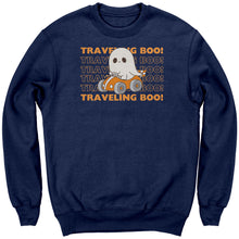 Load image into Gallery viewer, Comfort Colors Traveling Boo Sweatshirt, Cute Halloween Sweatshirt Spooky Season Sweatshirt, Funny Halloween Ghost Sweatshirt Halloween Gift
