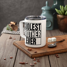 Load image into Gallery viewer, Brother Insulated Coffee Mug, 10oz, Christmas Gift for Brother, Cute Coffee Mug, Coolest Brother Mug, Best Brother Ever Mug, Travel Mug
