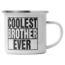 Load image into Gallery viewer, Coolest_Brother_Ever_Enamel_Mug_Camping_CampingMugMainRH_Mockup.png_15739551
