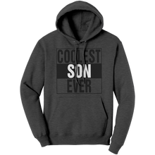 Load image into Gallery viewer, Coolest_Son_Ever_Hoodie_Cute_Son_Hoodie_Dark_Heather_Front_Mockup.png
