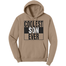 Load image into Gallery viewer, Coolest_Son_Ever_Hoodie_Cute_Son_Hoodie_Sand_Front_Mockup.png
