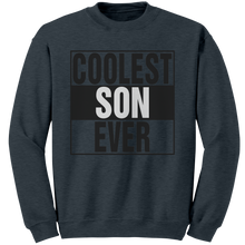 Load image into Gallery viewer, Coolest_Son_Ever_Sweatshirt_Son_Sweatsh_Dark_Heather_Mockup.png
