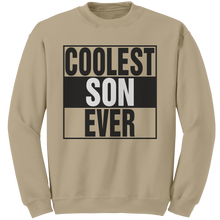 Load image into Gallery viewer, Coolest_Son_Ever_Sweatshirt_Son_Sweatsh_Sand_Mockup.png
