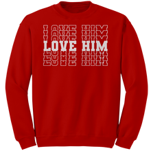 Load image into Gallery viewer, Couple_Sweatshirt_Hubby_Sweatshirt_Lov_Red_Mockup.png
