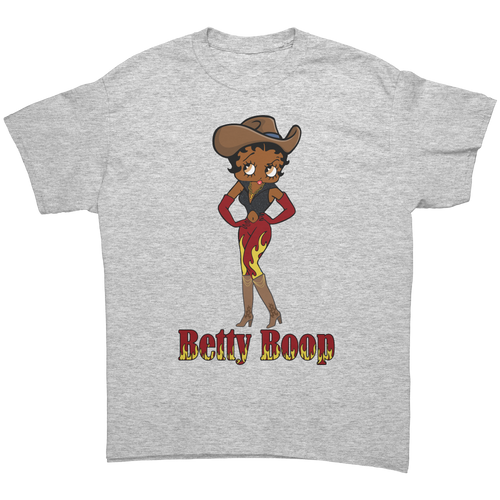Cowgirl_Shirt_Betty_Boop_T-Shirt_Betty_Ash_Grey_Front_Mockup.png