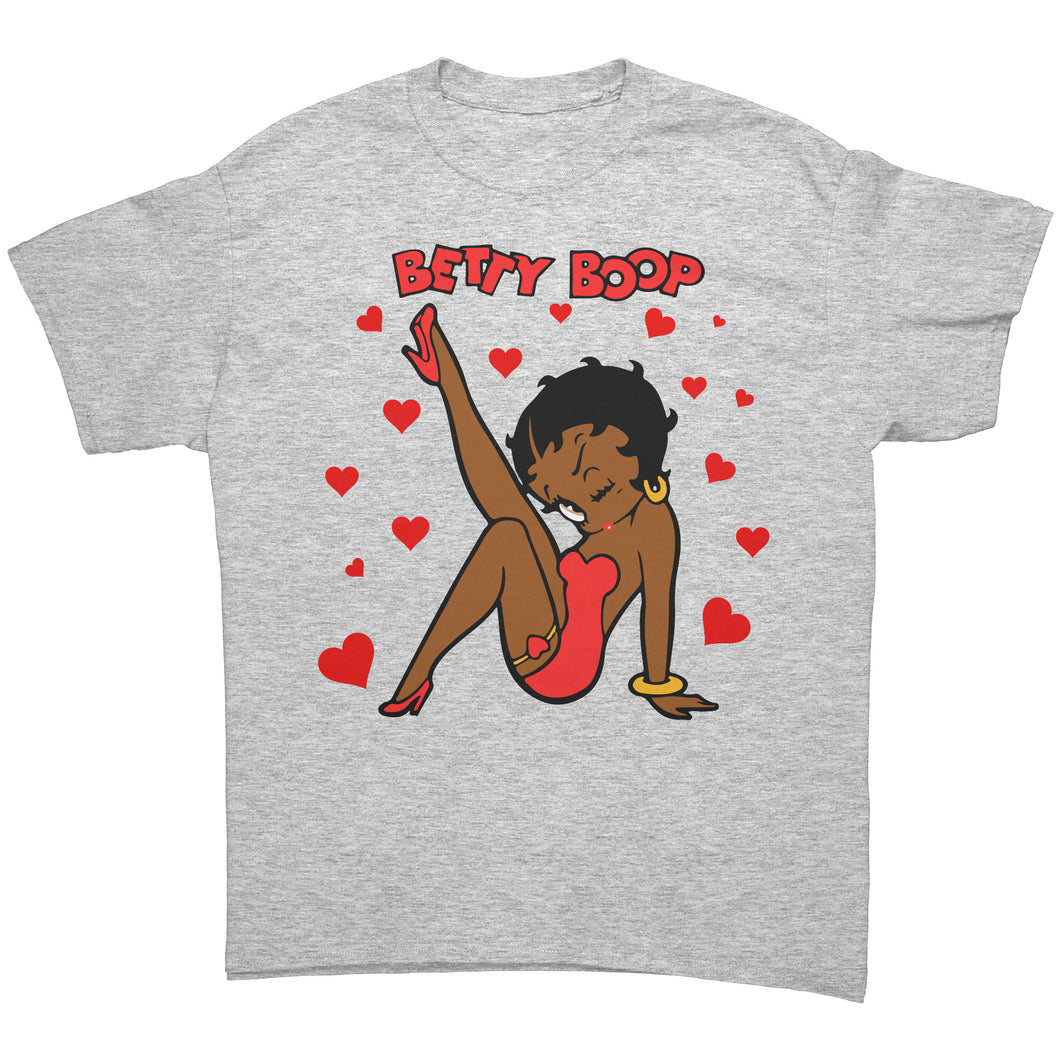 Cute Betty Boop Shirt, Betty Boop Tshirt, Betty Boop with Heart Shirt, Betty Boop Womens Shirt, Betty Boop Womens Clothing, Christmas Gift