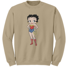 Load image into Gallery viewer, Cute_Betty_Boop_Sweatshirt_Betty_Boop_F_Sand_Mockup.png
