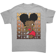 Load image into Gallery viewer, Cute_Black_Girl_Art_Shirt_Melanin_Shirt_Sport_Grey_Front_Mockup.png
