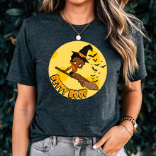 Load image into Gallery viewer, Funny Witch Betty Boop Shirt, Betty Boop Halloween Shirt, Funny Halloween Gift For Her Betty Boop Womens Shirt, Witchy Spooky Season Shirt
