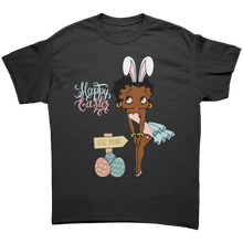 Load image into Gallery viewer, Easter_Shirt_Easter_Egg_Shirt_Betty_Bo_Black_Front_Mockup.png

