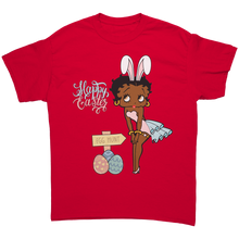 Load image into Gallery viewer, Easter_Shirt_Easter_Egg_Shirt_Betty_Bo_Red_Front_Mockup.png
