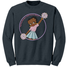 Load image into Gallery viewer, Easter_Sweatshirt_Betty_Boop_Women_Swea_Dark_Heather_Mockup.png
