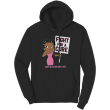 Load image into Gallery viewer, Fight_For_A_Cure_Cancer_Survivor_Hoodie_Black_Front_Mockup.png
