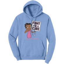 Load image into Gallery viewer, Fight_For_A_Cure_Cancer_Survivor_Hoodie_Light_Blue_Front_Mockup.png

