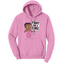 Load image into Gallery viewer, Fight_For_A_Cure_Cancer_Survivor_Hoodie_Light_Pink_Front_Mockup.png
