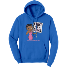 Load image into Gallery viewer, Fight_For_A_Cure_Cancer_Survivor_Hoodie_Royal_Front_Mockup.png
