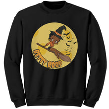 Load image into Gallery viewer, Funny Witchy Vibes Betty Boop Halloween Sweatshirt, Spooky Season Sweatshirt Halloween Gift For Her Halloween Party Sweatshirt Halloween Boo
