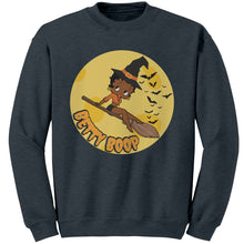 Load image into Gallery viewer, Funny Witchy Vibes Betty Boop Halloween Sweatshirt, Spooky Season Sweatshirt Halloween Gift For Her Halloween Party Sweatshirt Halloween Boo
