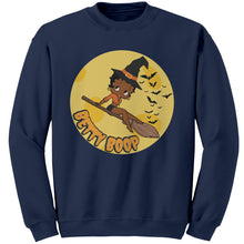 Load image into Gallery viewer, Funny Witchy Vibes Betty Boop Halloween Sweatshirt, Spooky Season Sweatshirt Halloween Gift For Her Halloween Party Sweatshirt Halloween Boo

