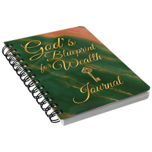 Load image into Gallery viewer, Gods_Blueprint_for_Wealth_Spiral_Notebo_SN_Front_Angle_Mockup.png
