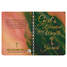 Load image into Gallery viewer, Gods_Blueprint_for_Wealth_Spiral_Notebo_SN_Open_Covers_Mockup.png
