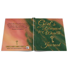 Load image into Gallery viewer, Gods_foot_print_hardcover_notebook_Open_Cover_Flat_Mockup.png
