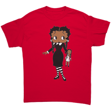 Load image into Gallery viewer, Halloween_Shirt_Betty_Boop_Tshirt_Wedn_Red_Front_Mockup.png
