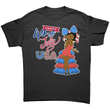 Load image into Gallery viewer, Happy_4th_of_July_Shirt_Betty_Boop_Black_Black_Front_Mockup.png
