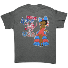 Load image into Gallery viewer, Happy_4th_of_July_Shirt_Betty_Boop_Black_Graphite_Heather_Front_Mockup.png
