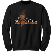 Load image into Gallery viewer, Happy Halloween Sweatshirt, Betty Boop Halloween Sweatshirt Spooky Season Sweatshirt Funny Halloween Gift For Her Halloween Party Sweatshirt

