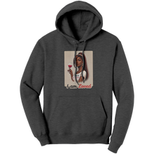 Load image into Gallery viewer, I_Am_Loved_Hoodie_Valentines_Womens_Hoo_Dark_Heather_Front_Mockup.png
