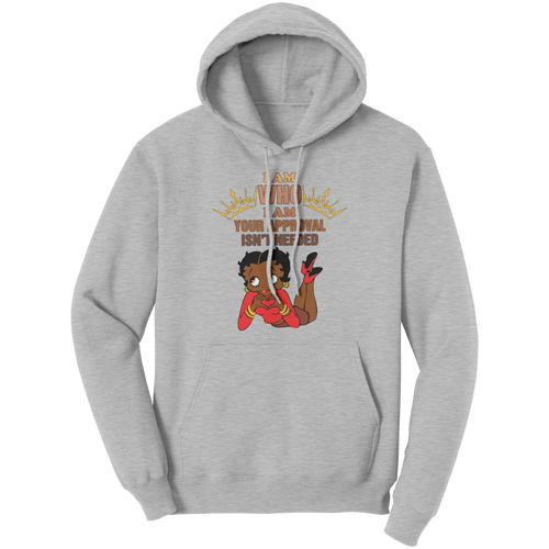 I_Am_Who_I_Am_Hoodie_Betty_Boop_Hoodie_Ash_Front_Mockup.png